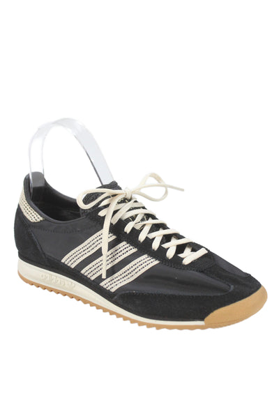 Adidas Womens Suede Low Top Sneakers Black Size 6.5