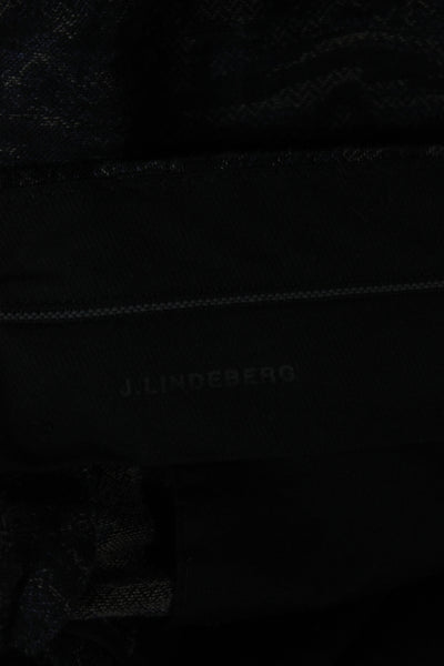 J. Lindeberg Mens Ankle Cropped Dress Pants Dark Gray Camouflage Size 48