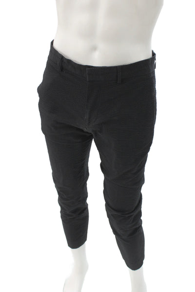 Club Monaco Men Black Cropped Ankle Dress Pants Size 30