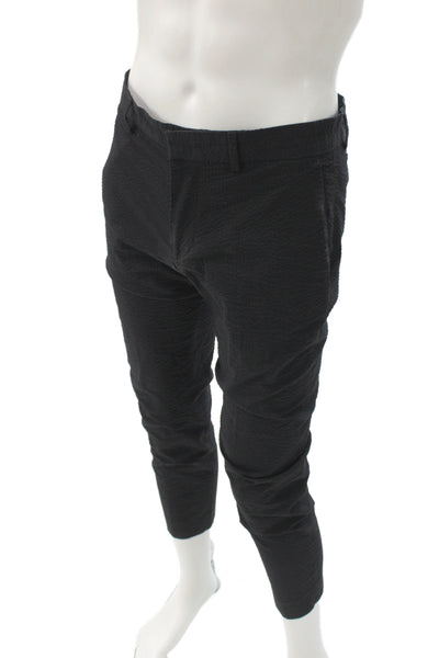 Club Monaco Men Black Cropped Ankle Dress Pants Size 30
