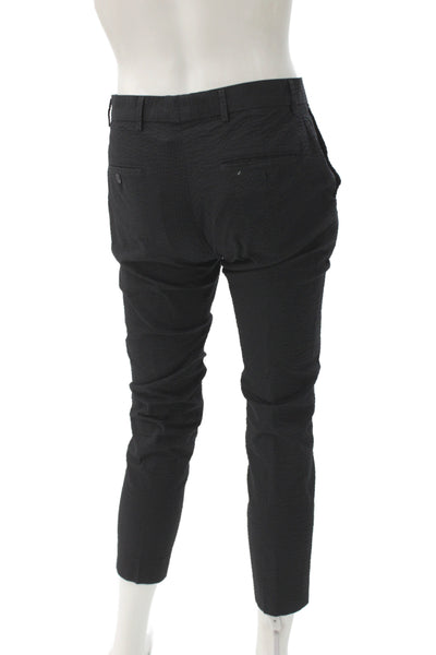 Club Monaco Men Black Cropped Ankle Dress Pants Size 30