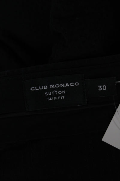 Club Monaco Men Black Cropped Ankle Dress Pants Size 30