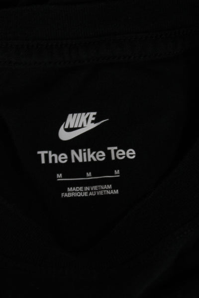 Nike Men's Black Cotton Crew Neck T-Shirt Size M