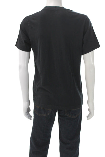Nike Mens Black Crew Neck Cotton T-Shirt Short Sleeve Designer Size M