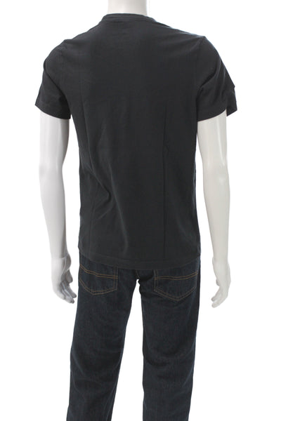 Nike Mens Black Cotton Crew Neck Short Sleeve T-Shirt Designer Size M