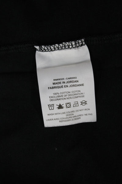 Nike Mens Black Cotton Crew Neck Short Sleeve T-Shirt Designer Size M