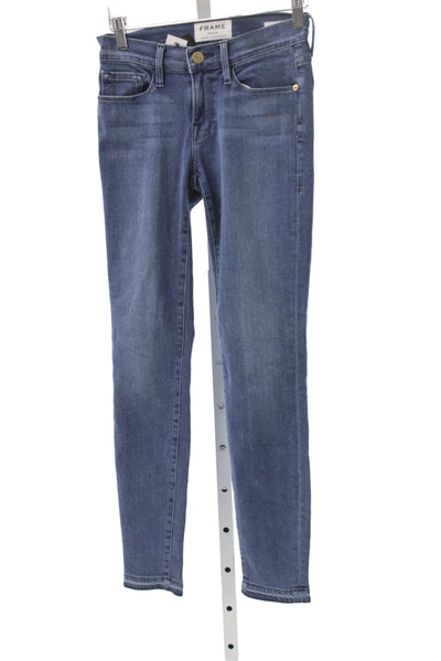 Frame Denim Womens Dark Blue Skinny Ankle Jeans Stretch Size 24