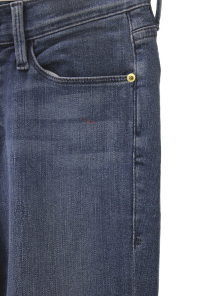 Frame Denim Womens Dark Blue Skinny Ankle Jeans Stretch Size 24