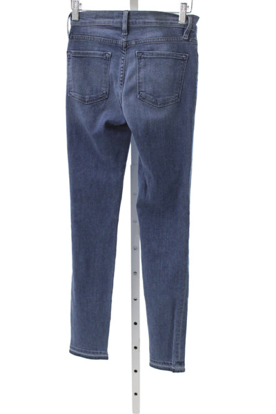 Frame Denim Womens Dark Blue Skinny Ankle Jeans Stretch Size 24