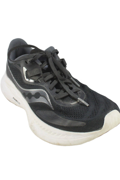 Saucony Womens Mesh Running Sneaker Black Size 7