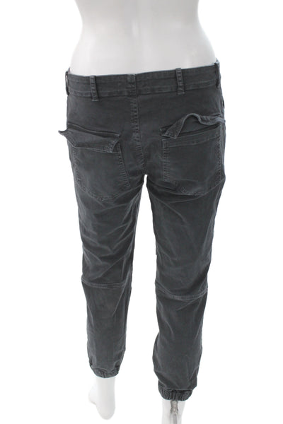 Nili Lotan Unisex Cargo Jogger Pants Dark Gray Size 6