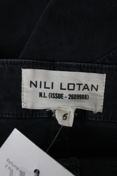 Nili Lotan Unisex Cargo Jogger Pants Dark Gray Size 6