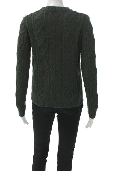 The Cashmere Project Unisex Pullover Green Wool Size S