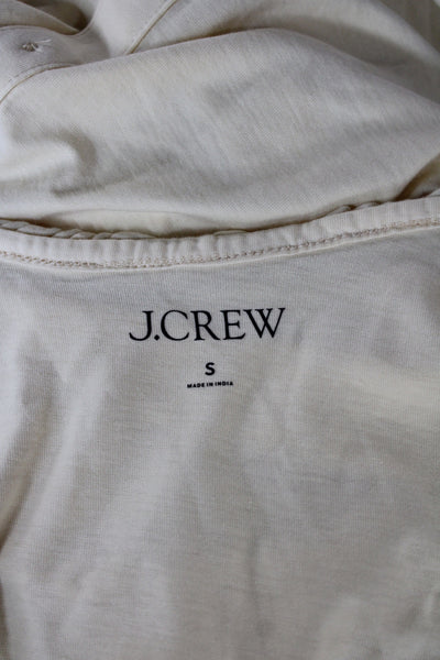 J Crew Womens Button Up Camisole Yellow Cotton V Neck Sleeveless Size S