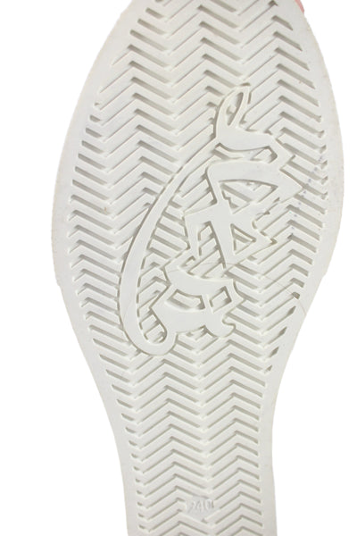 Ash Womens Lace Up Wedge Heel Cap Toe Leather Sneakers White Size 240 7