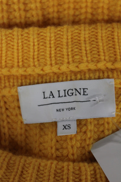 La Ligne Unisex Designer Yellow Pullover Sweater Size XS