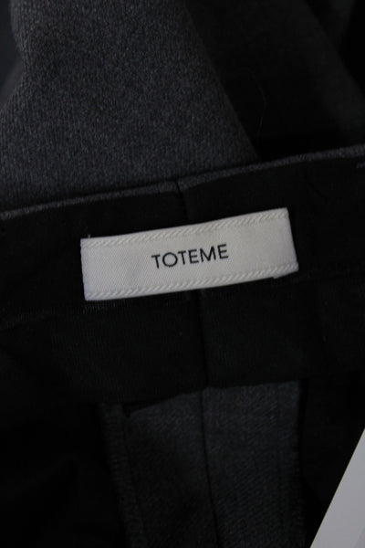 Toteme Mens Cropped Dress Pants Gray Wool Blend Size 32