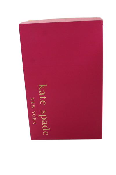 Kate Spade New York Womens Rose Printed Leather Pumps Shoes Pink Combo Size 7.5