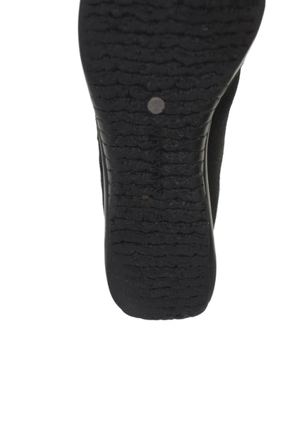 Aquatalia Womens Waterproof Mighty Suede Ankle Boots Shoes Black Size 7.5B