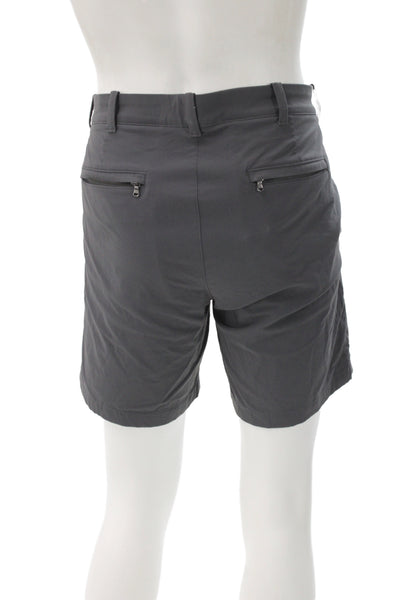 J Crew Mens Chino Shorts Dark Gray Nylon Spandex Size 34