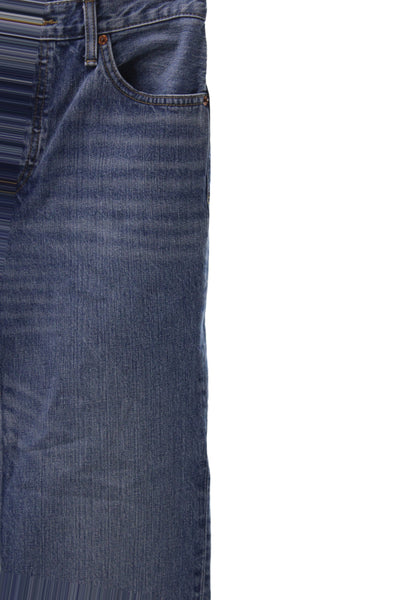 Re/Done Unisex Straight Jeans Blue Denim Size 24