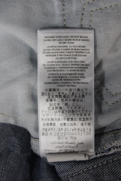 Re/Done Unisex Straight Jeans Blue Denim Size 24