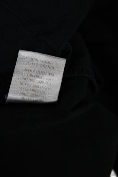 Nili Lotan Women Ankle Cropped Chino Pants Dark Gray Cotton Size 2