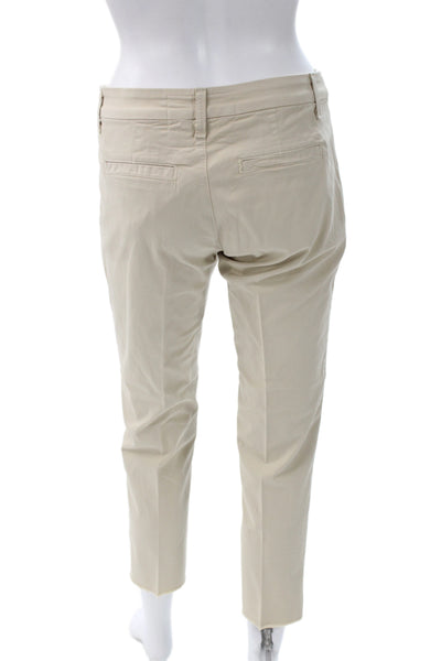Frank & Eileen Women Ankle Cropped Chino Pants Beige Size 0