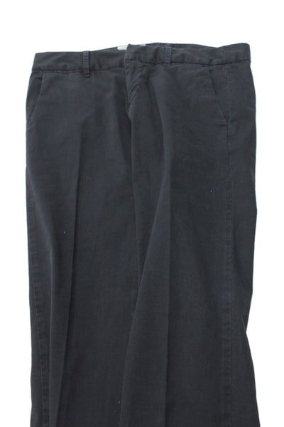 Nili Lotan Unisex Dark Gray Chino Pants Designer Size 24