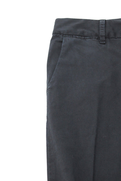 Nili Lotan Unisex Dark Gray Chino Pants Designer Size 24