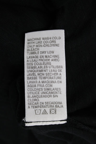 Standard James Perse Women Jersey T-Shirt Black Supima Cotton Size 0