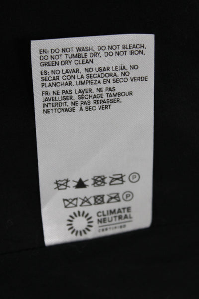 Reformation Women Black Sleeveless Buckle Acetate Top Size 0