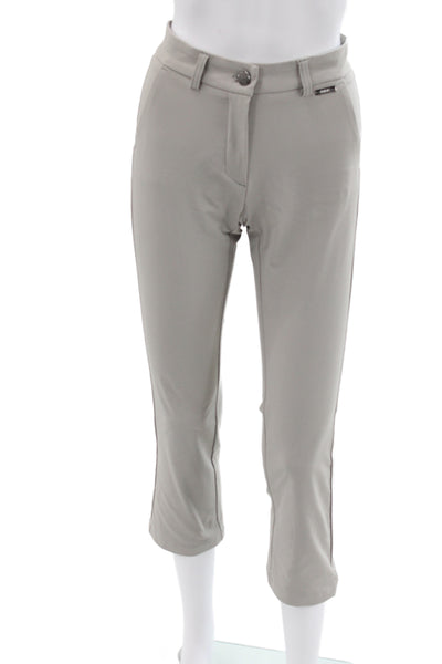 MDC Unisex Ankle Cropped Gray Polyester Spandex Pants Size 32