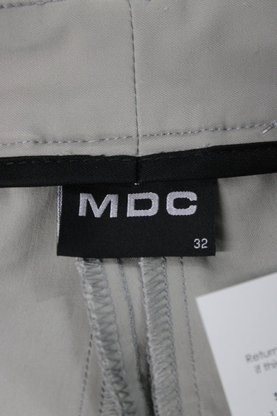 MDC Unisex Ankle Cropped Gray Polyester Spandex Pants Size 32