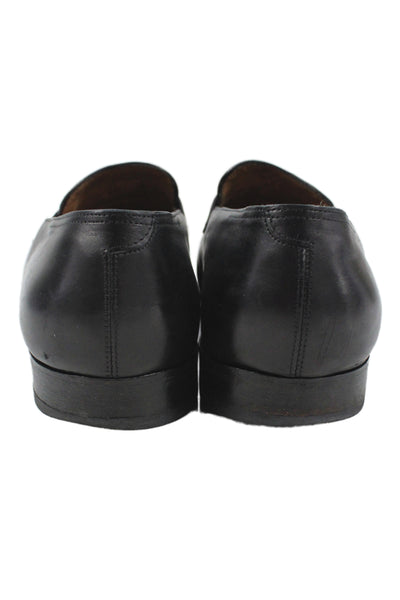 John Lobb Mens Leather Zlip On Penny Loafers Black Size 12