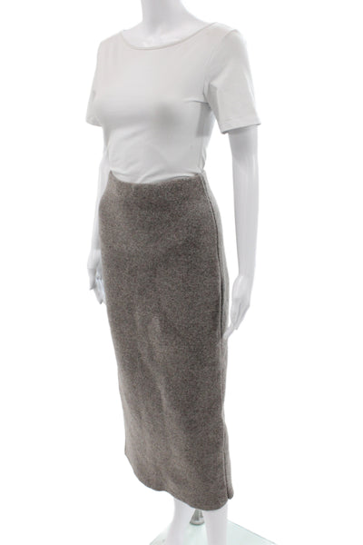 Zara Womens Gray Pencil Midi Skirt Size M