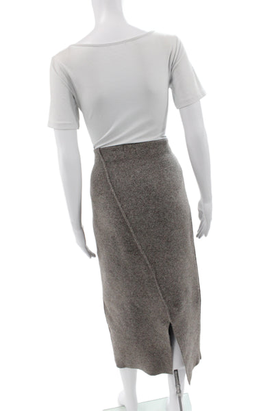 Zara Womens Gray Pencil Midi Skirt Size M
