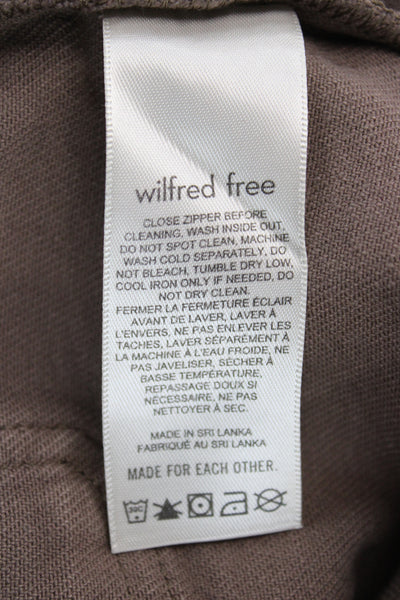 Wilfred Free Womens Cargo Mini Skirt Brown Size 12