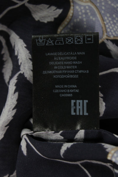 Isabel Marant Etoile Womens Maxi Peasant Floral Viscose Skirt Dark Blue Size 36