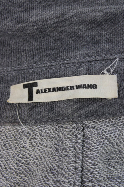 T Alexander Wang Womens White Collared Button Blazer Long Sleeve Size M