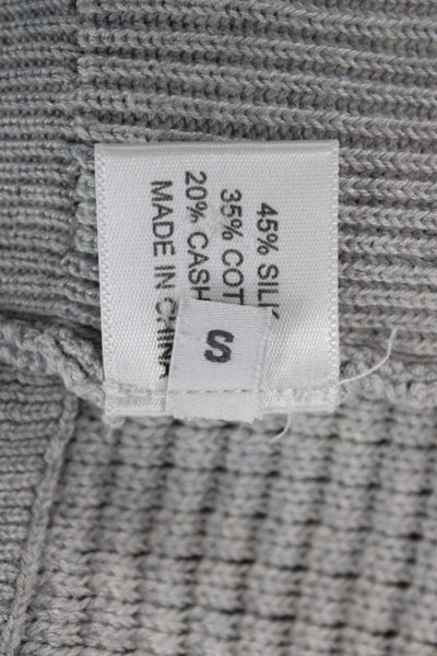Proenza Schouler Unisex Pullover Sweater Gray Cashmere Blend Crew Neck Size S