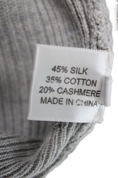 Proenza Schouler Unisex Pullover Sweater Gray Cashmere Blend Crew Neck Size S