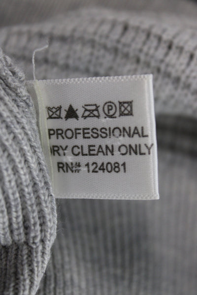 Proenza Schouler Unisex Pullover Sweater Gray Cashmere Blend Crew Neck Size S