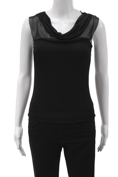 Marcella Women Classic Black Sleeveless Tank Top Viscose Blend Size XS