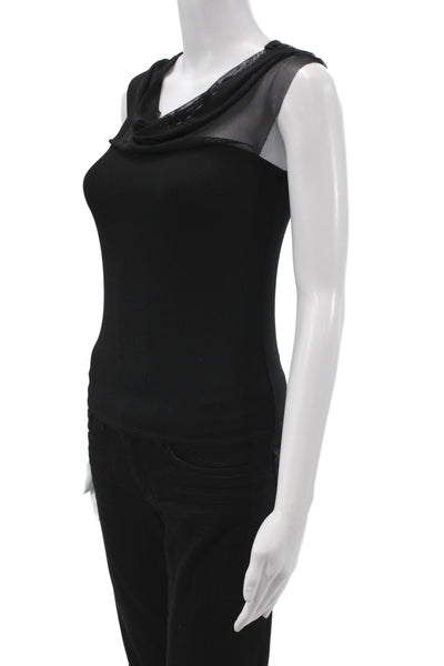 Marcella Women Classic Black Sleeveless Tank Top Viscose Blend Size XS