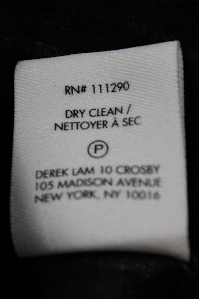 Derek Lam 10 Crosby Women Brown Checked Sleeveless Mini Shift Dress Size 10