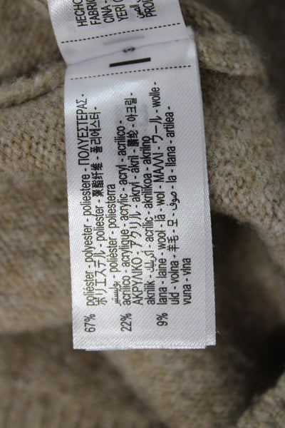 Zara Unisex Beige Button Crewneck Cardigan Size M
