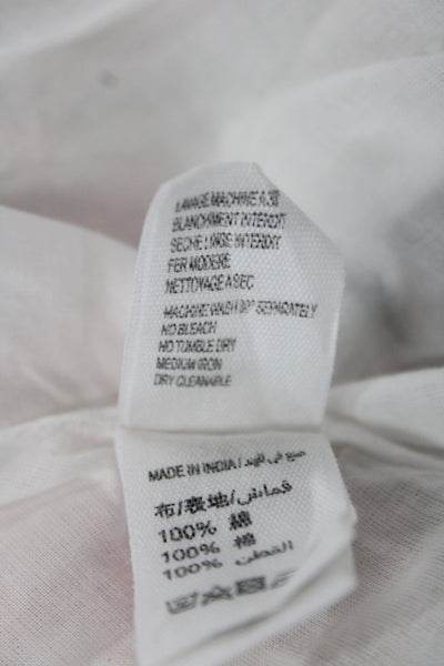Bonpoint Girls Sleeveless Crew Neck Scribble Cherry Logo Dress White Pink Size 3