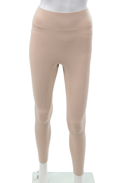 All Access Women Ankle Leggings Beige Nylon Spandex Size XS