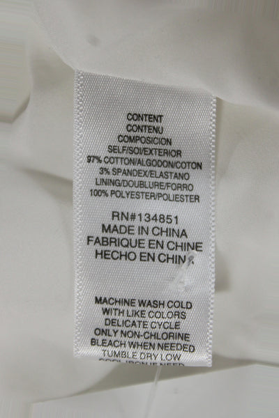 Wayf Womens Maxi Dress White Round Neck Short Sleeve Size XS